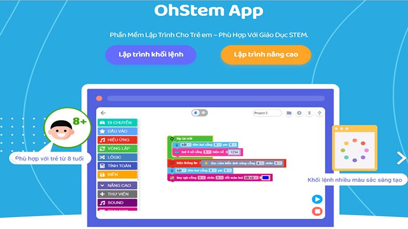 OhStem App - Phần mềm lập trình robot và STEM cho trẻ em OhStem App - Phần mềm lập trình robot và STEM cho trẻ em