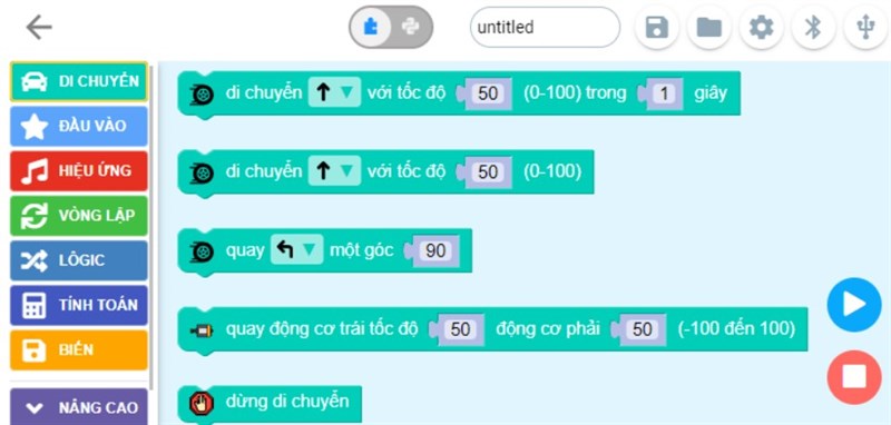 Đa dạng khối lệnh, giúp bé thỏa sức sáng tạo Đa dạng khối lệnh, giúp bé thỏa sức sáng tạo