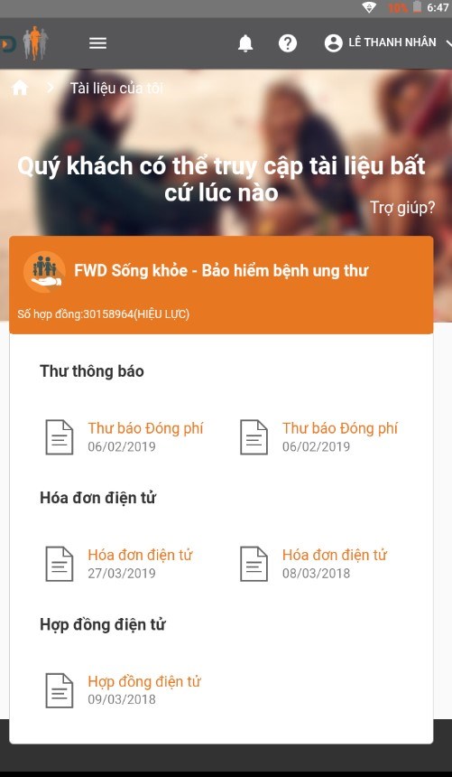 Xem toàn bộ thông tin hợp đồng