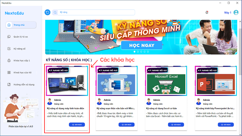 Đa dạng các khóa học về kỹ năng số Đa dạng các khóa học về kỹ năng số
