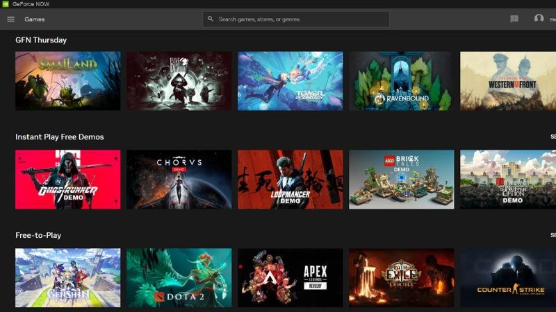 Thư viện trò chơi của NVIDIA GeForce NOW được cập nhật thường xuyên