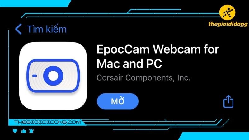EpocCam Webcam: Ứng dụng camera cho Mac và PC