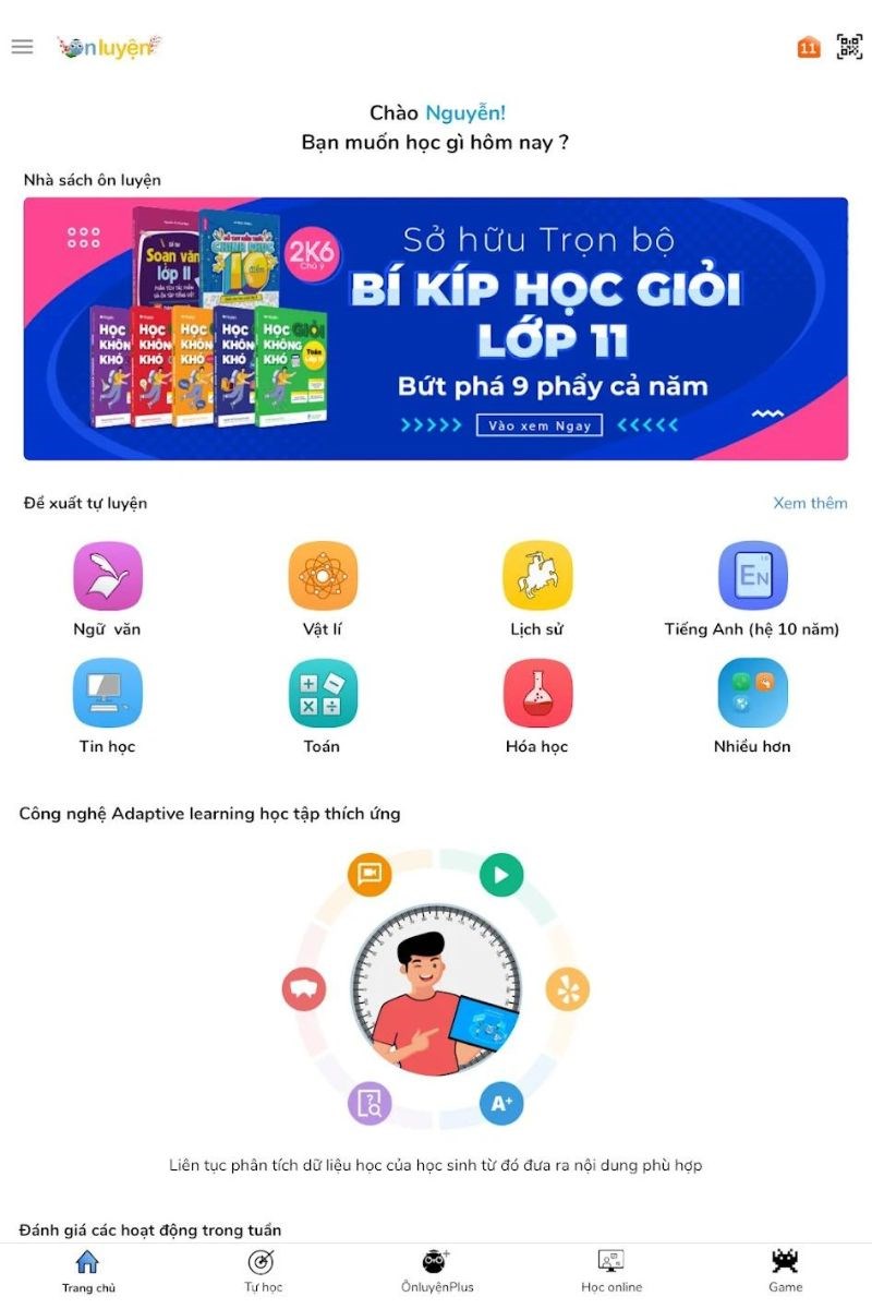 Đáp ứng đủ các môn học cho học sinh từ lớp 1 đến lớp 12 Đáp ứng đủ các môn học cho học sinh từ lớp 1 đến lớp 12