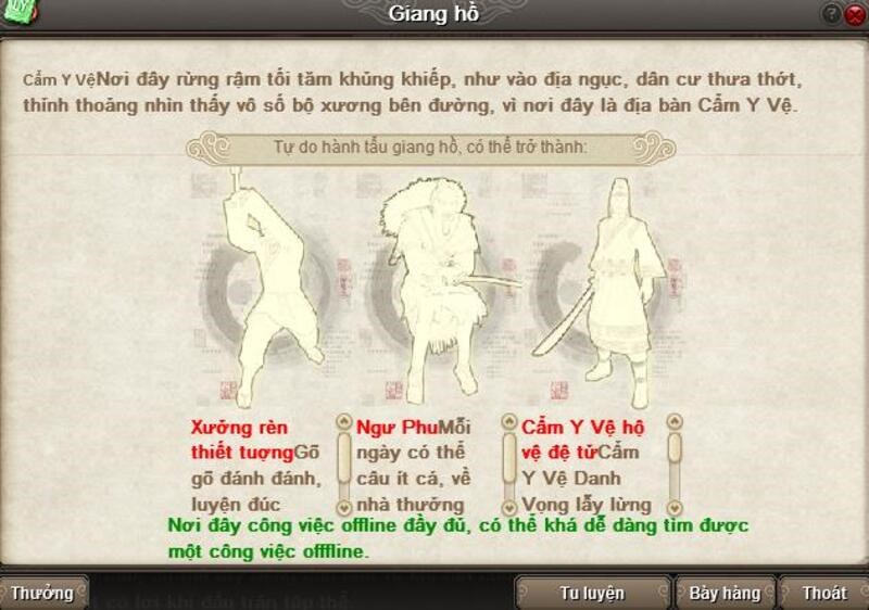 Hệ thống offline l&agrave; một t&iacute;nh năng rất hay của Cửu &Acirc;m Ch&acirc;n Kinh.