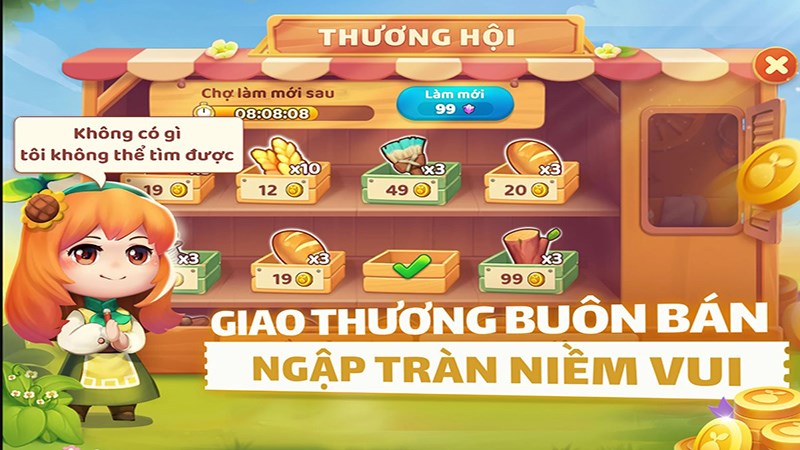 Lối chơi xoay quanh trồng trọt, giao thương
