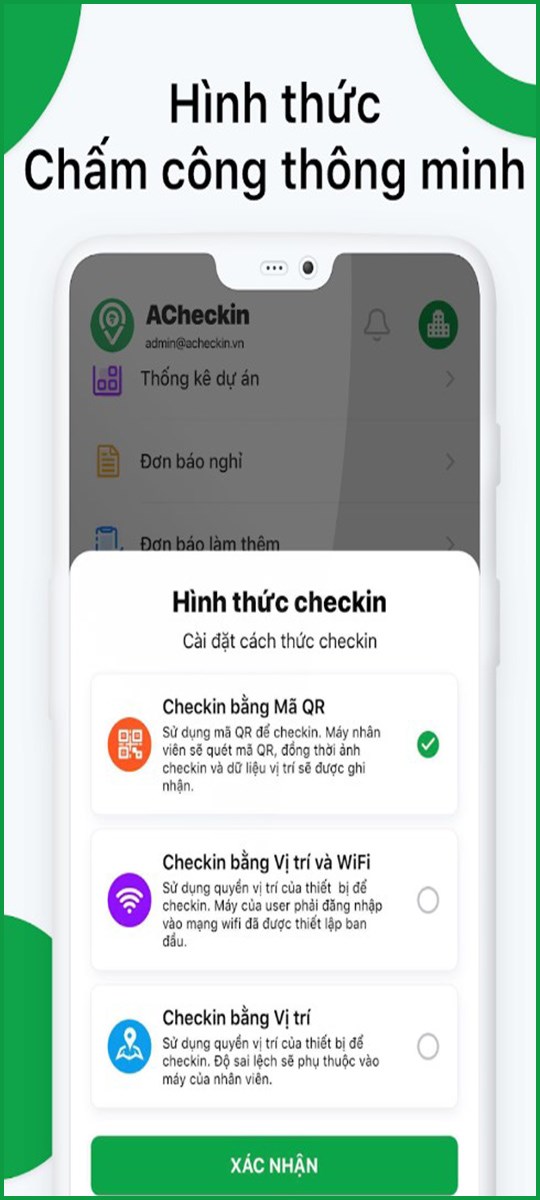 T&iacute;nh năng chấm c&ocirc;ng th&ocirc;ng minh