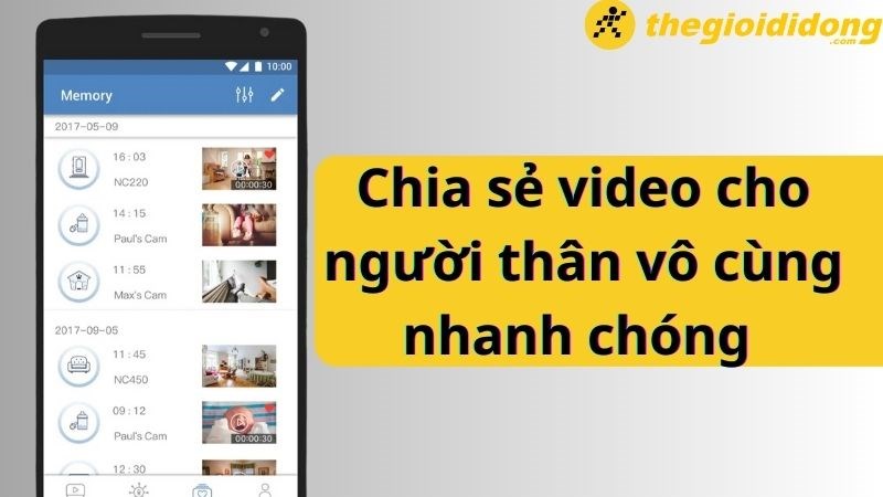 Cập nhật th&ocirc;ng tin cho người th&acirc;n cực kỳ dễ d&agrave;ng nhờ t&iacute;nh năng chia sẻ video