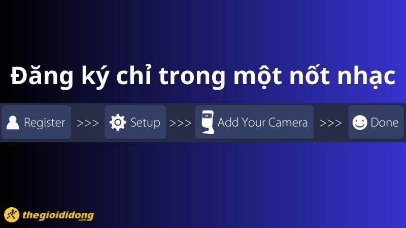 Thiết lập v&agrave; đăng k&yacute; nhanh ch&oacute;ng, tiện lợi