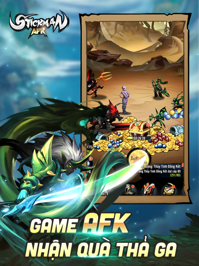 AFK nhận qu&agrave; thả ga