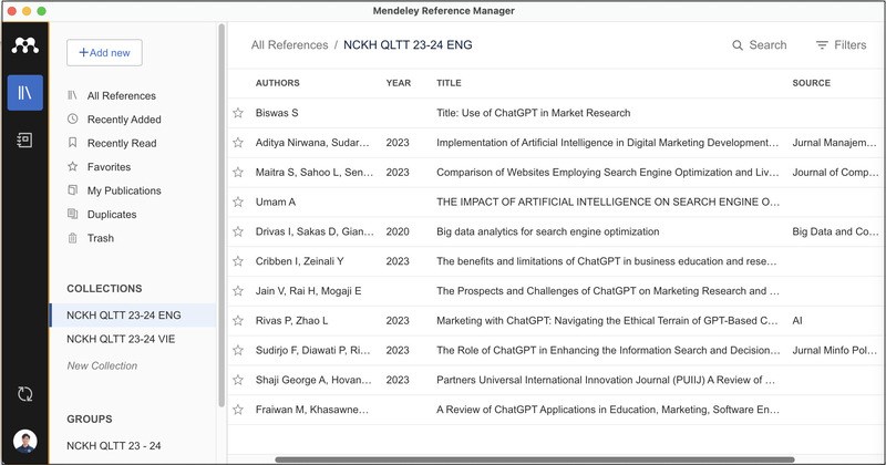 Lưu trữ v&agrave; quản l&yacute; t&agrave;i liệu dễ d&agrave;ng với Mendeley