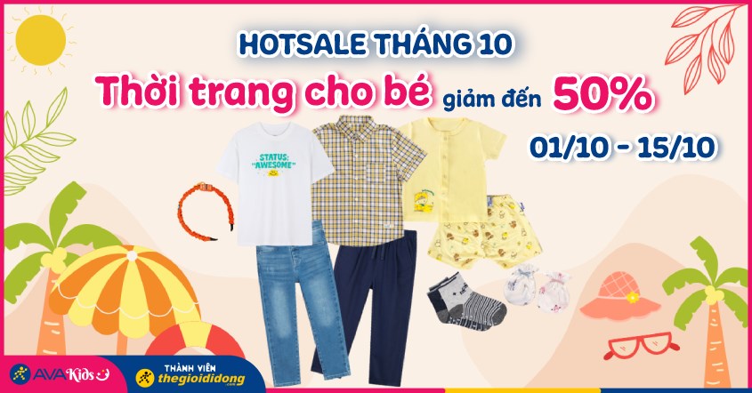 thời trang cho bé giảm 50%