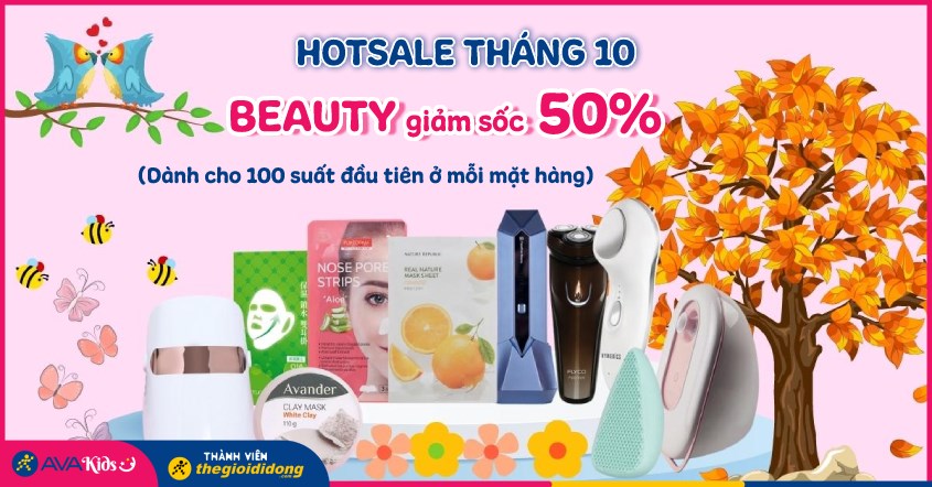 beauty giảm sốc 50% hotsale