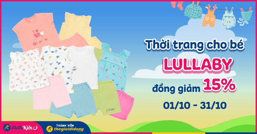 lullaby đồng giảm 15%