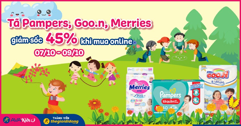 tã cho bé giảm 45%