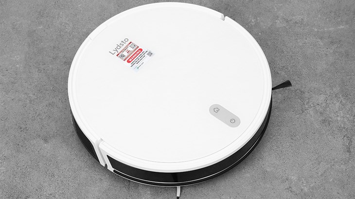 Robot hút bụi lau nhà Lydsto G2 có thiết kế hiện đại với màu trắng trang nhã
