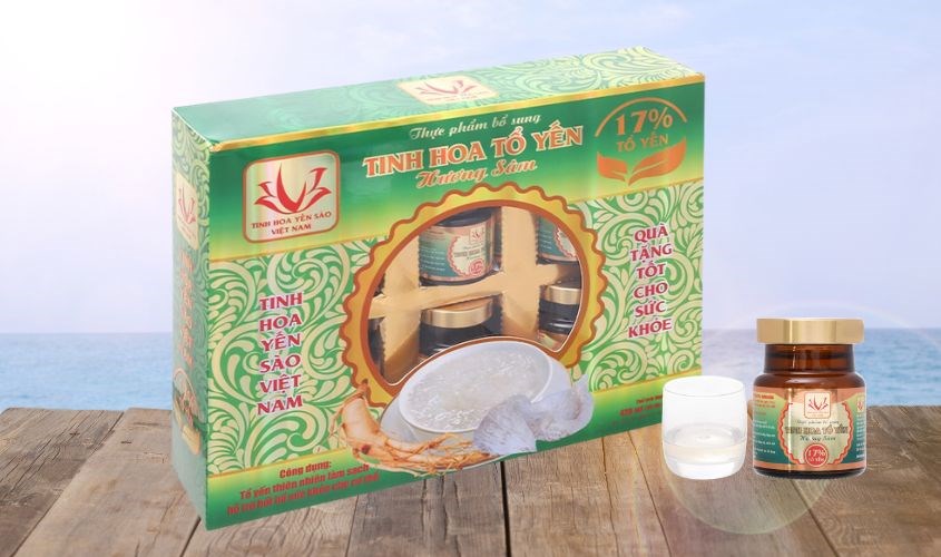 Hộp 6 hũ nước yến sào hương sâm Tinh Hoa 70 ml