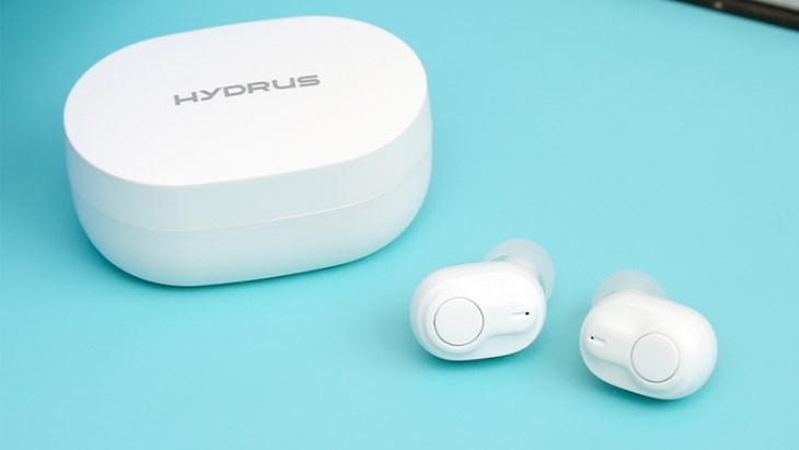 Tai nghe Bluetooth True Wireless Hydrus TS12BC màu trắng trang nhã, với âm thanh trung thực Tai nghe Hydrus mang thương hiệu Trung Quốc