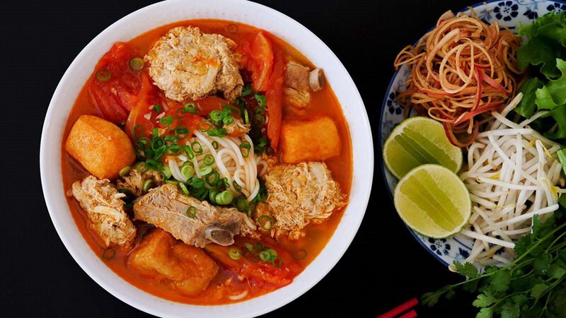 Bún riêu cung cấp đầy đủ năng lượng và nhiều dưỡng chất cho cơ thể