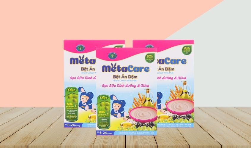 Bột ăn dặm Nutricare MetaCare gạo sữa dinh dưỡng & olive hộp 200g (6 - 24 tháng)