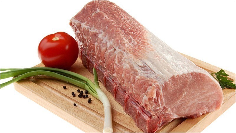 Trong 100g thịt heo có chứa 5g chất béo bão hòa