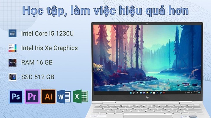 Laptop HP Envy X360 13 bf0095TU i5 có giá khoảng 30 triệu đồng