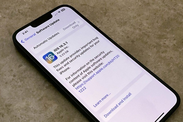 Cập nhật phiên bản hệ điều hành mới nhất được Apple hỗ trợ