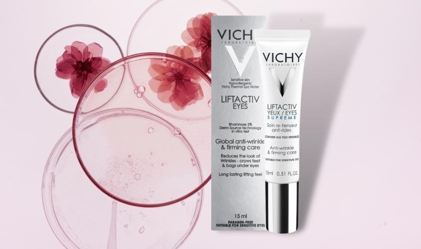 Kem dưỡng giúp giảm nếp nhăn và săn chắc da vùng mắt Vichy Liftactiv Eyes Supreme Global 