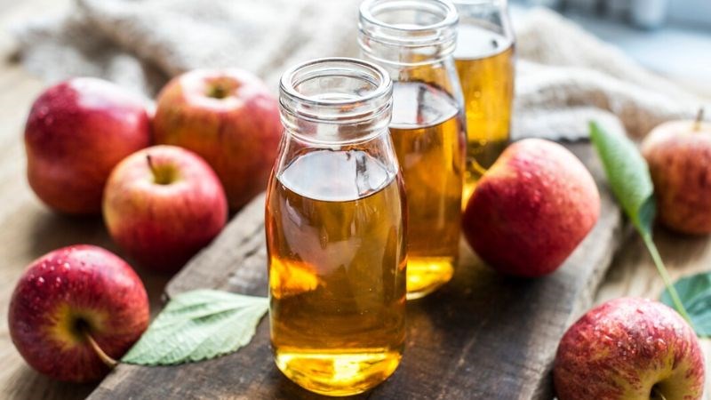 Giấm táo có chứa các chất có hoạt tính kháng khuẩn và chống nấm