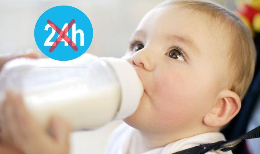 Không dùng sữa đã bảo quản qua 24h Không dùng sữa đã bảo quản qua 24h