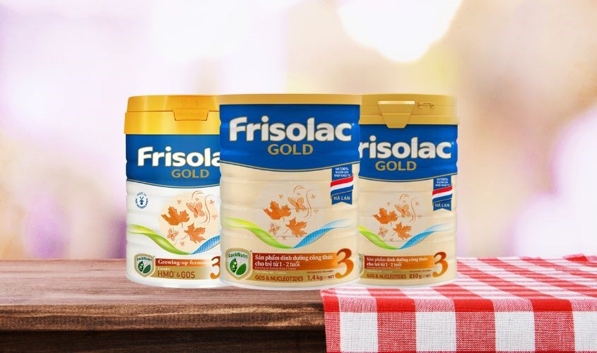 Dòng sữa Frisolac Gold 3 giúp bé tăng cân an toàn