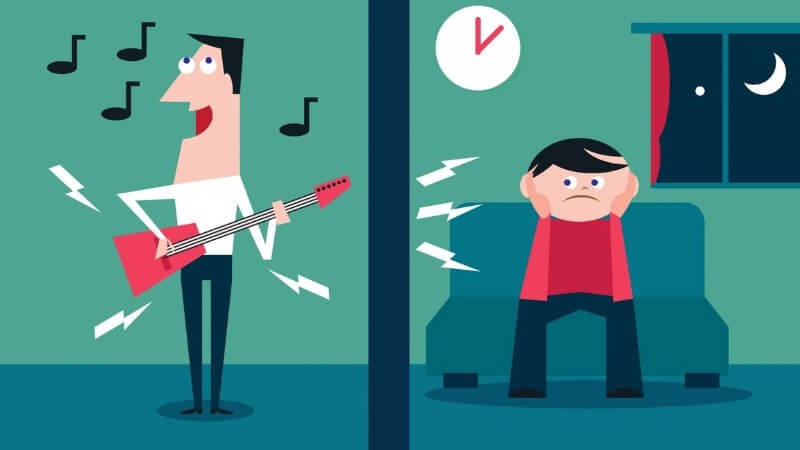 Môi trường xung quanh ồn ào có thể gây gián đoạn giấc ngủ