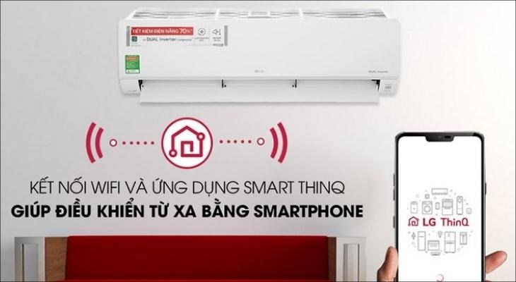 Ứng dụng LG ThinQ cho phép điều khiển máy lạnh từ xa tiện lợi