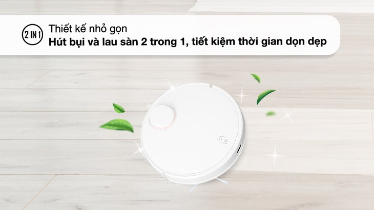 Robot hút bụi Xiaomi Vacuum S10 có khả năng vừa hút bụi, vừa lau nhà