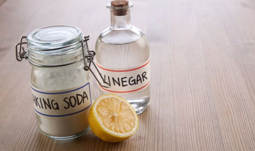 Baking soda kết hợp với giấm