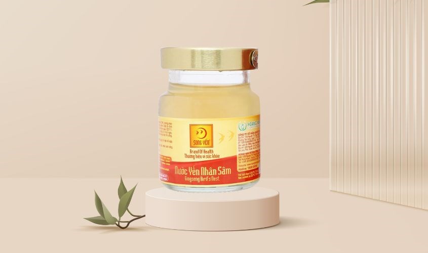 Hộp 6 hũ nước yến sào nhân sâm Song Yến 70 ml chứa 13% yến bổ dưỡng