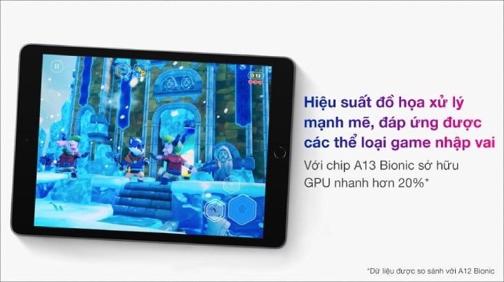 iPad 9 WiFi Cellular 64GB được trang bị chip Apple A13 Bionic mạnh mẽ