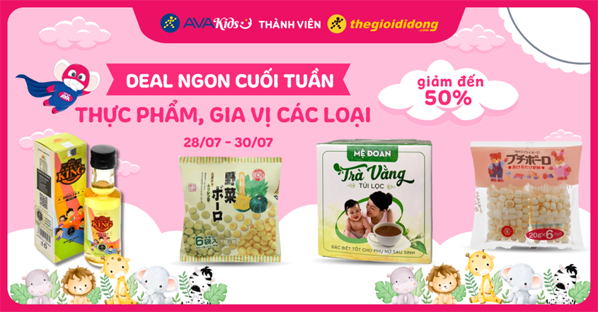 Deal ngon cuối tuần: Thực phẩm, gia vị giảm đến 50%
