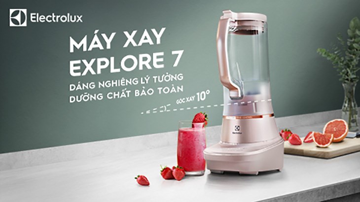 Công nghệ PowerTilt giúp máy hoạt động ở độ nghiêng lý tưởng, giúp xay nhuyễn mịn thực phẩm một cách nhanh chóng