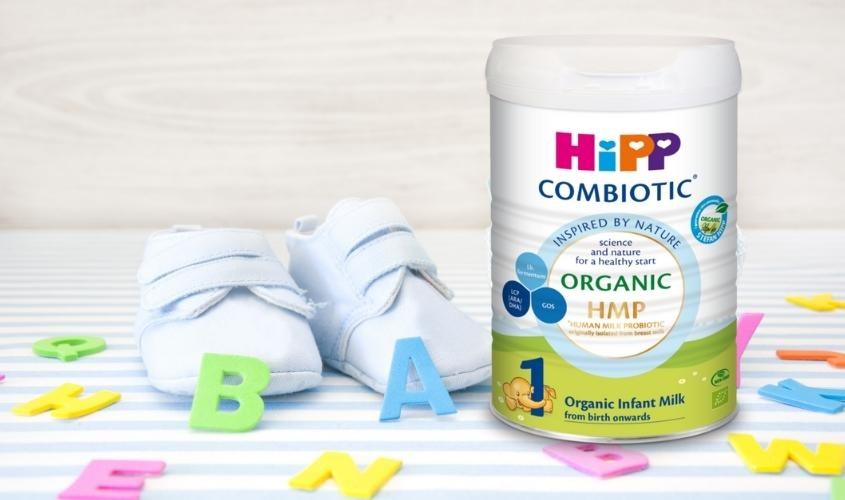 Sữa bột HiPP Organic Combiotic vị nhạt thanh số 1 800g (0 - 6 tháng)