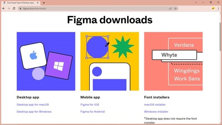 Ứng dụng Figma tương thích với hầu hết nền tảng phổ biến hiện nay