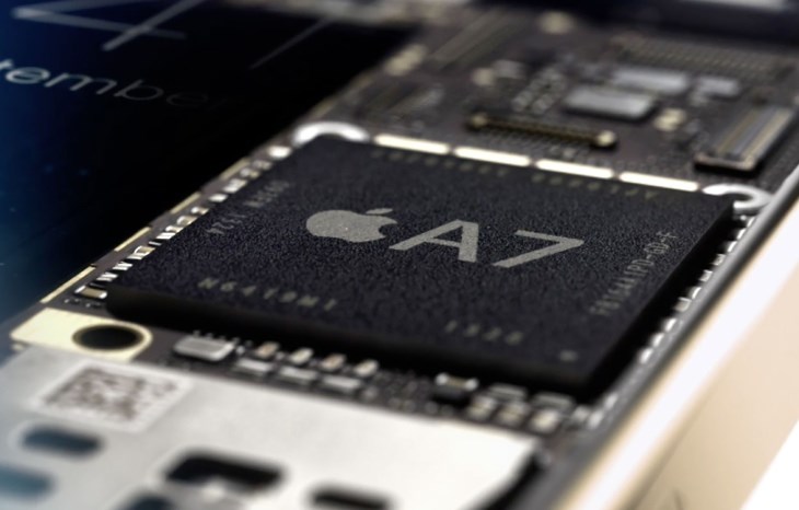Hiệu năng của chip Apple A7 không còn quá mạnh mẽ