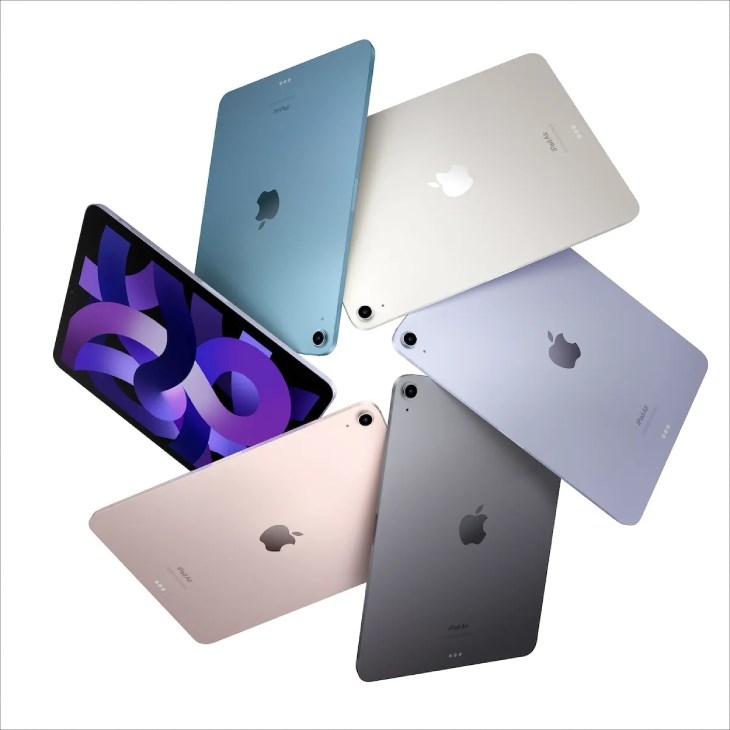 iPad Air 5 đa dạng màu sắc, tùy sở thích người dùng