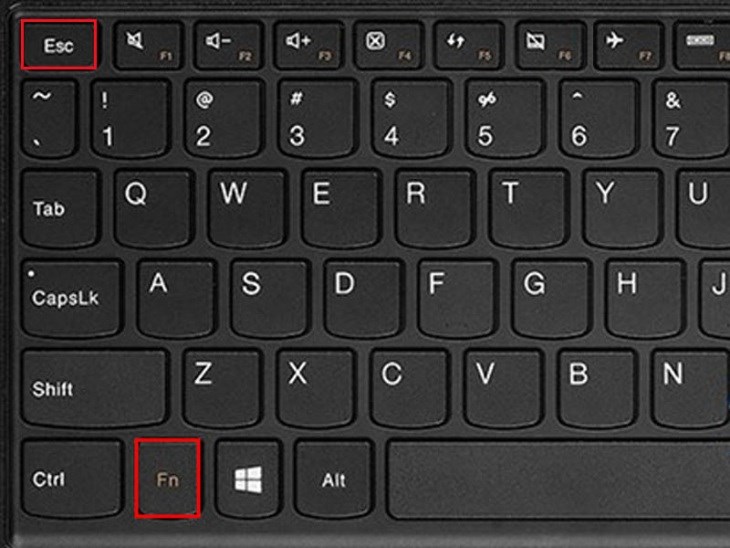 Bạn nhấn tổ hợp phím Fn và ESC để bật hoặc tắt phím Fn trên bàn phím