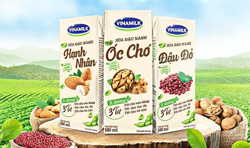 Thùng 48 hộp sữa đậu nành đậu đỏ Vinamilk 180 ml giúp khoẻ dáng, đẹp da, xương chắc khoẻ