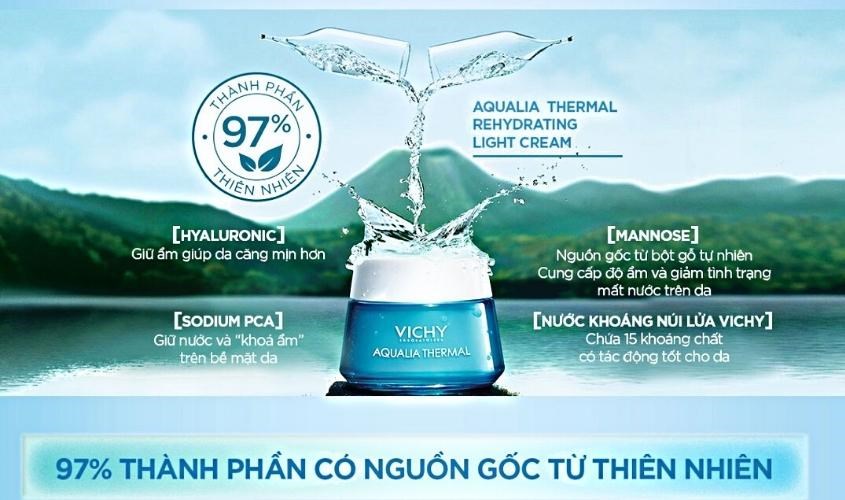 Mỗi kem dưỡng ẩm của thương hiệu Vichy sẽ mang lại hiệu quả chăm sóc da khác nhau