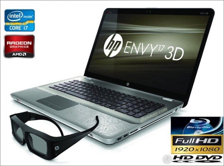 Laptop HP Envy 17 2100TX 2638G2TG được trang bị màn hình có độ phân giải Full HD