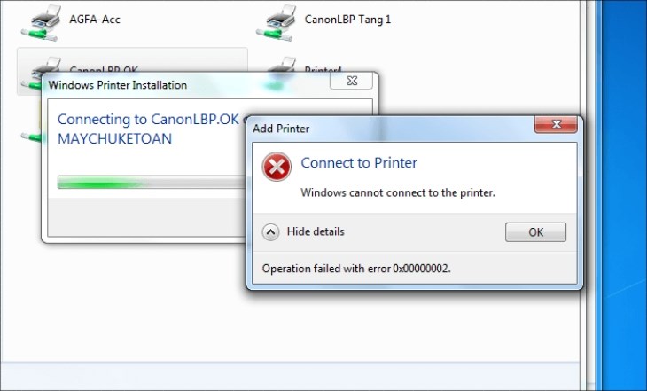 Máy in bị lỗi Driver dẫn đến không nhận lệnh in