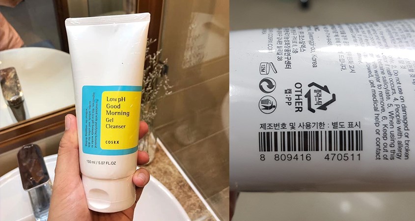 Check mã vạch sữa rửa mặt Cosrx
