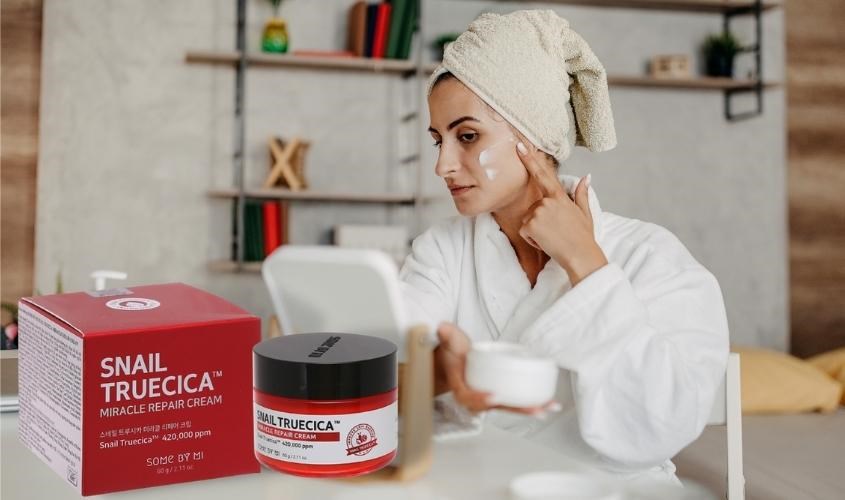Kem dưỡng da chiết xuất ốc sên Some By Mi Truecia Miracle Repair 60g  dưỡng ẩm, phục hồi da