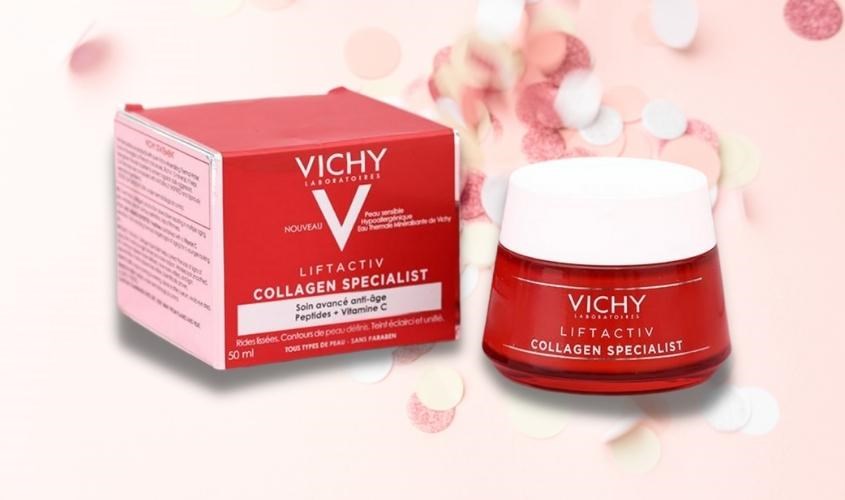 Kem dưỡng sáng, chống lão hoá Vichy Liftactiv Collagen Specialist 50 ml  bổ sung collagen